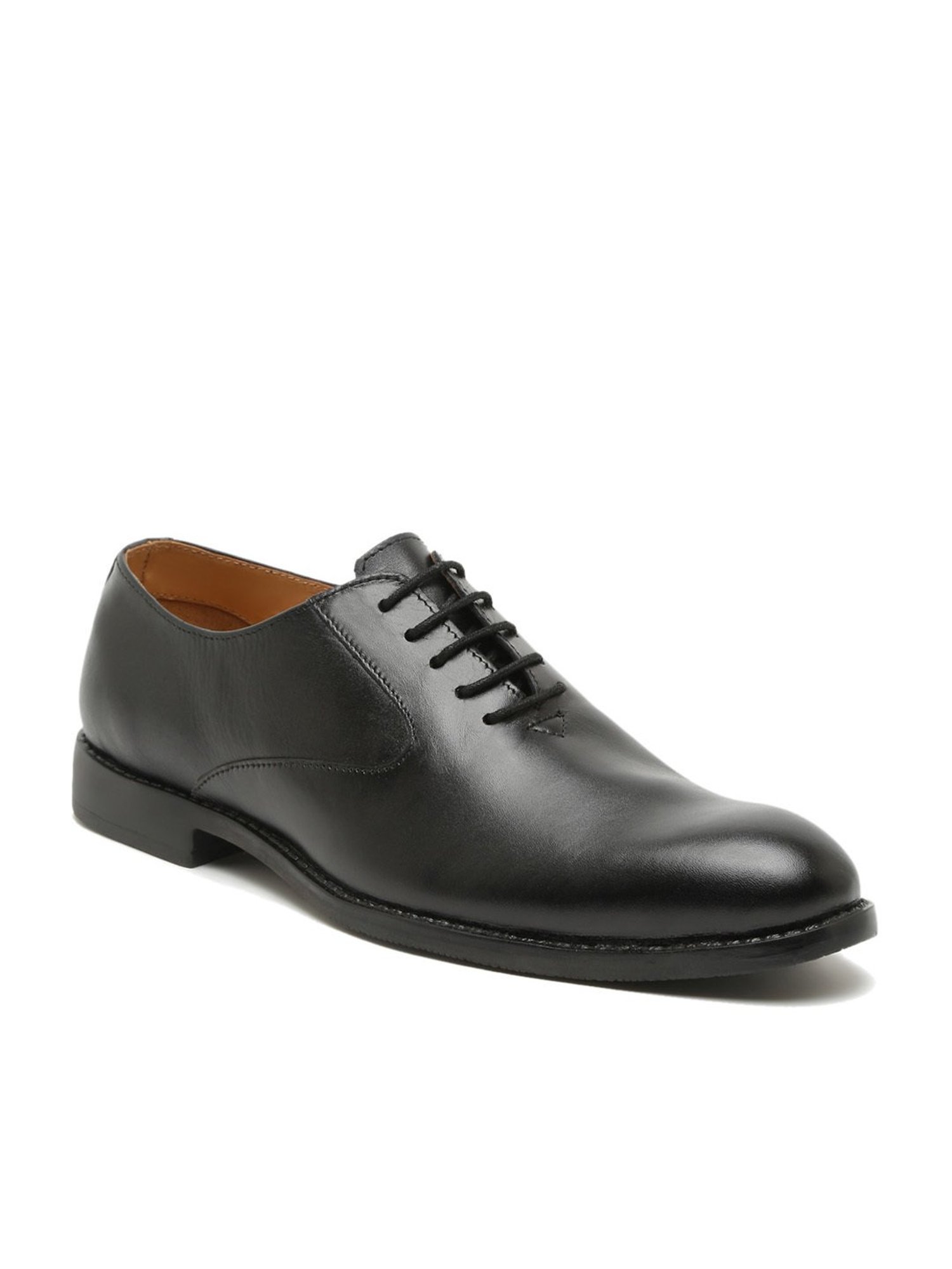 Teakwood Leathers Men's Black Oxford Shoes