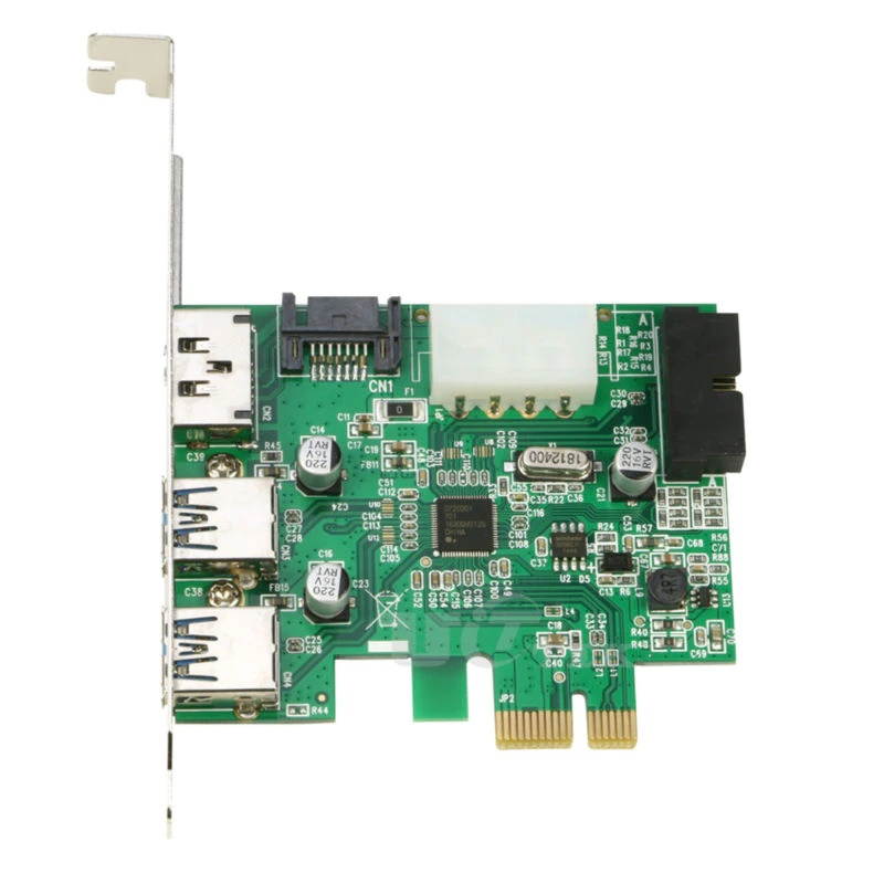 PCI-E to USB3.0 2Ports with 20Pin Connector +SATA to eSATA Converter Card