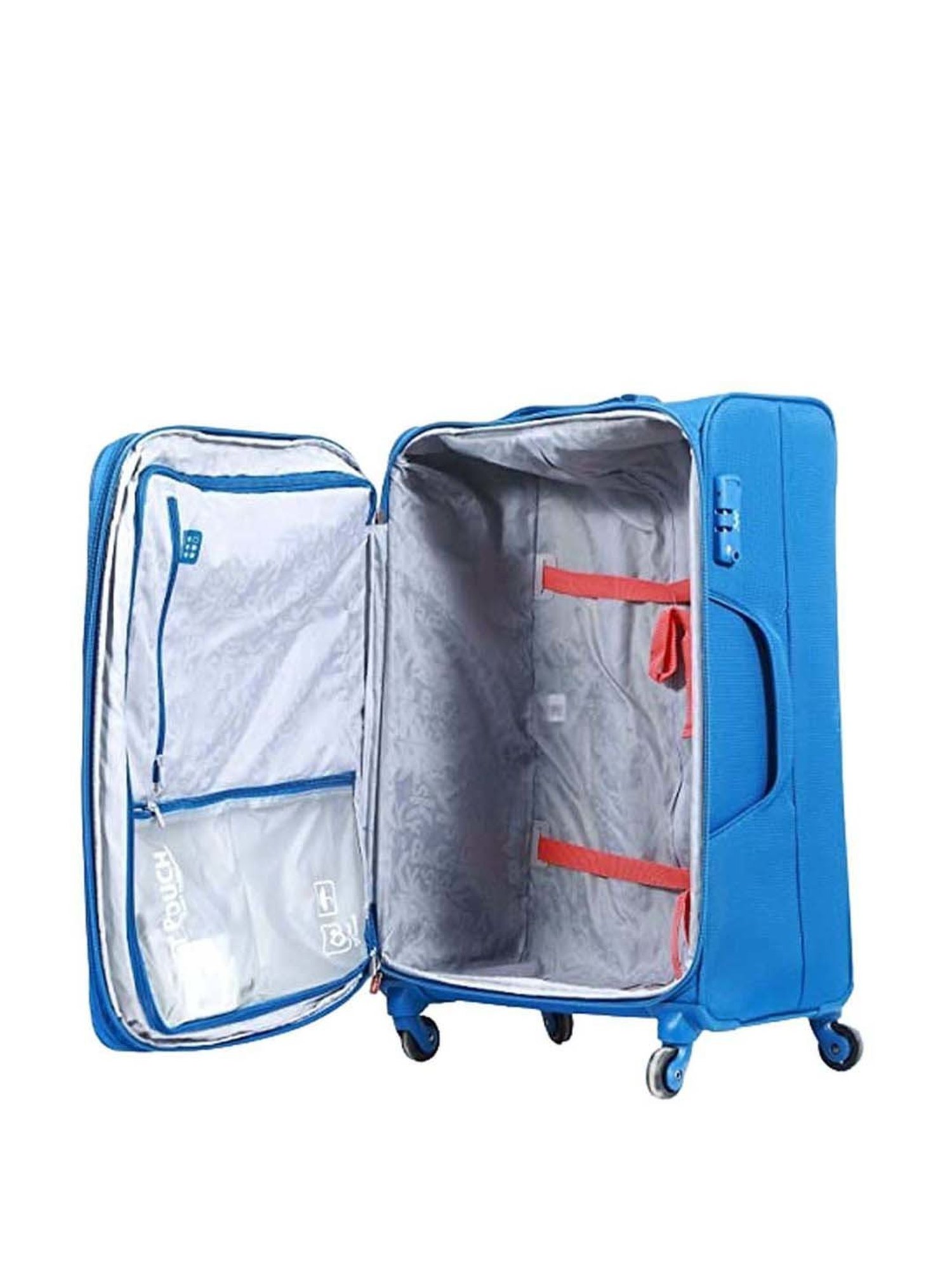 Skybags Vanguard Plus Blue Solid Trolley Bag Pack of 2 - 71 cms & 82 cms