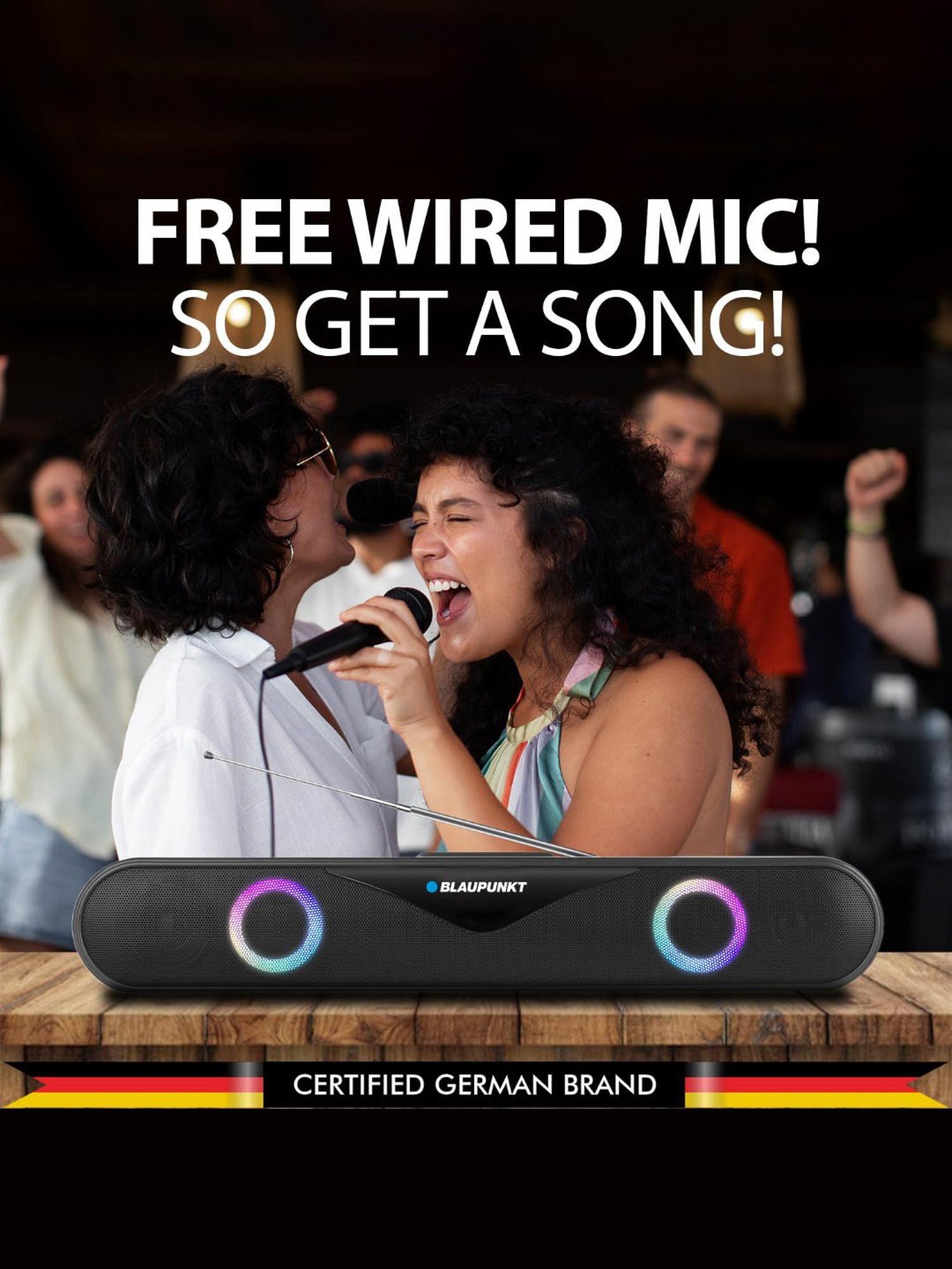 Portronics Decibel 24 | 10W Bluetooth Soundbar Speaker With In Built Mic (Black)