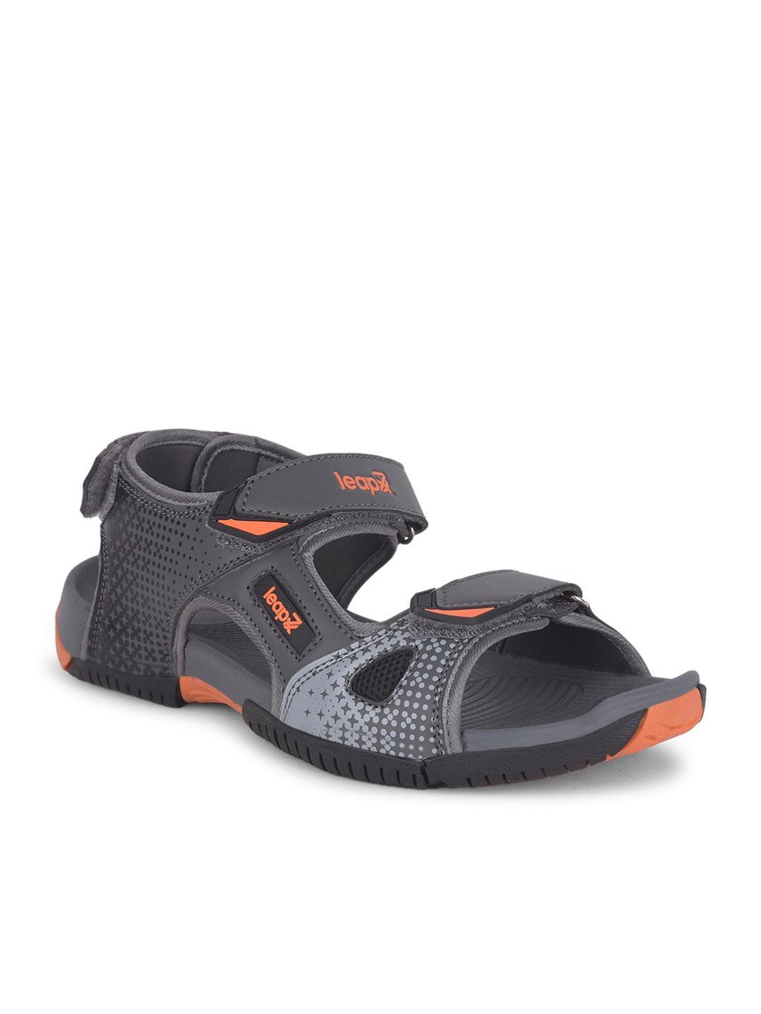 Leap7X by Liberty Men's Grey Floater Sandals