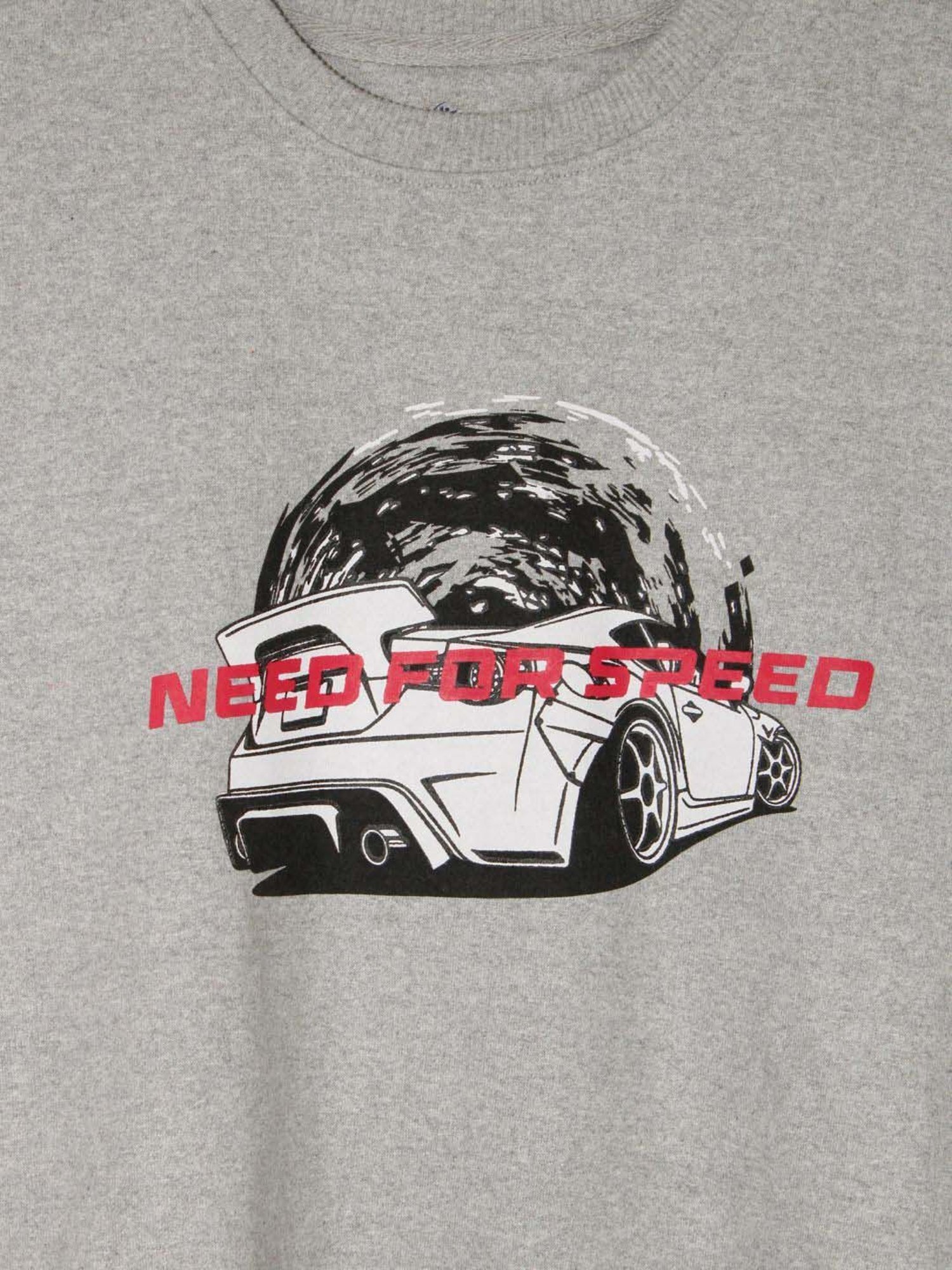 Kiddopanti Kids Grey & Jet Black Printed Full Sleeves Sweatshirt Set