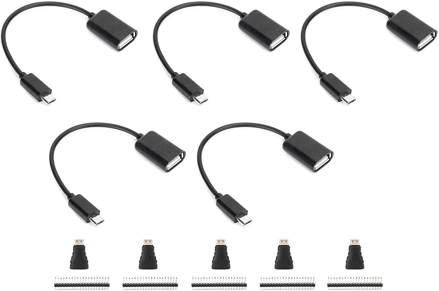 Rosvola 【  】 Lightweight GPIO Header Easy to Carry Portable HDMI Adapter High Performance Stable for PC TV Office Hoem