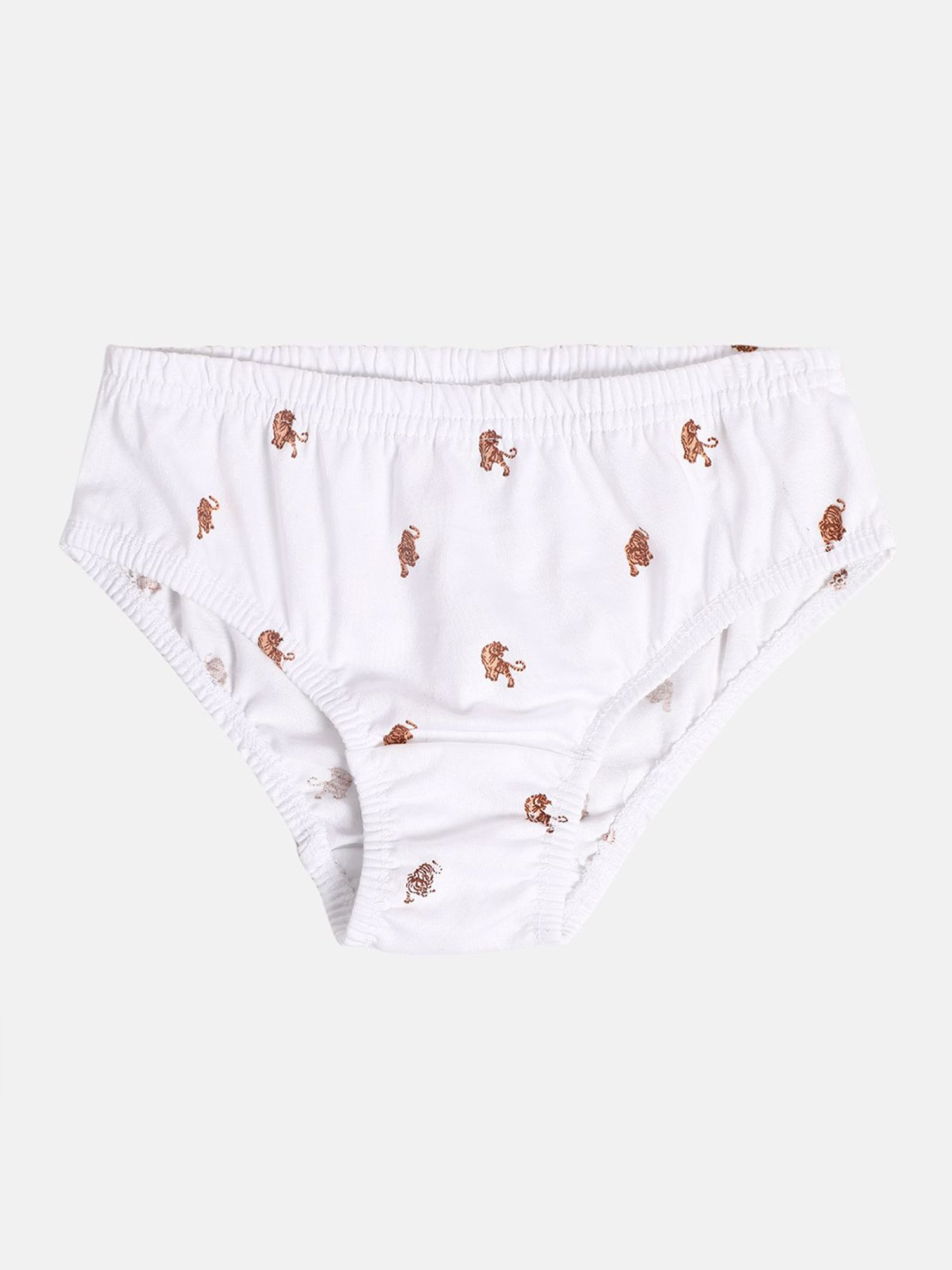 HOP Kids by Westside Yellow Printed Cotton Briefs - Pack of 5