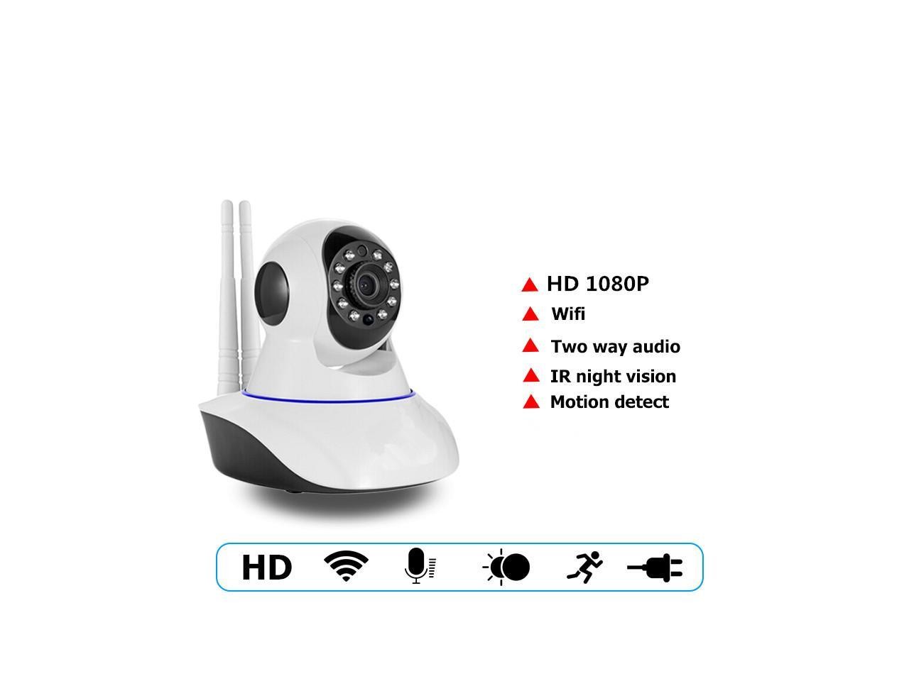 Home Security IP Camera Wi-Fi Wireless Mini Network Camera Surveillance Wifi 1080P Night Vision CCTV Camera Baby Monitor
