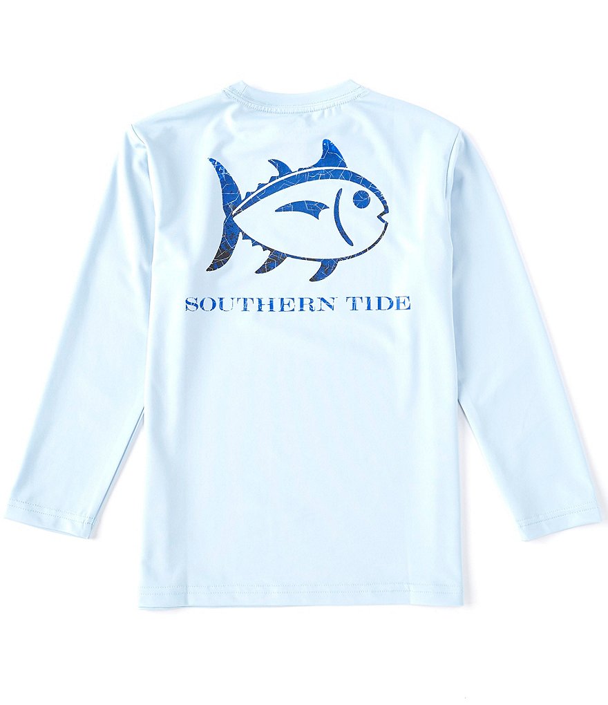 Southern Tide Little/Big Boys 4-16 Textured Skipjack Long Sleeve Performance Tee