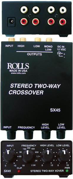 Rolls SX45 Stereo Two Way Crossover with Mono Sub Output