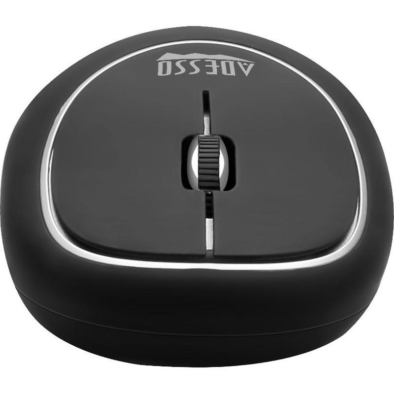 Adesso iMouse E60B - Wireless Anti-Stress Gel Mouse - Optical - Wireless - Radio Frequency - Black - USB - 1000 dpi - Scroll Wheel - 3 Button(s)