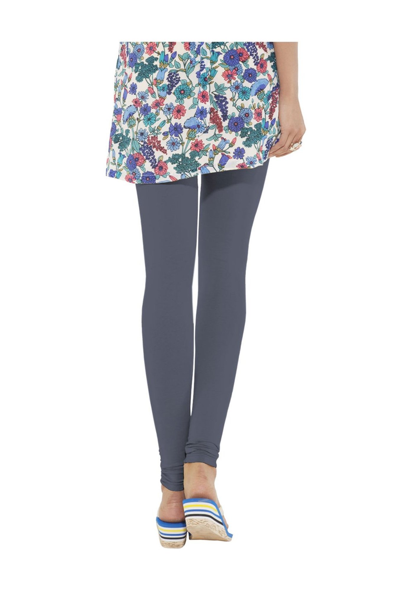 Go Colors Anchor Grey Skinny Fit Churidar