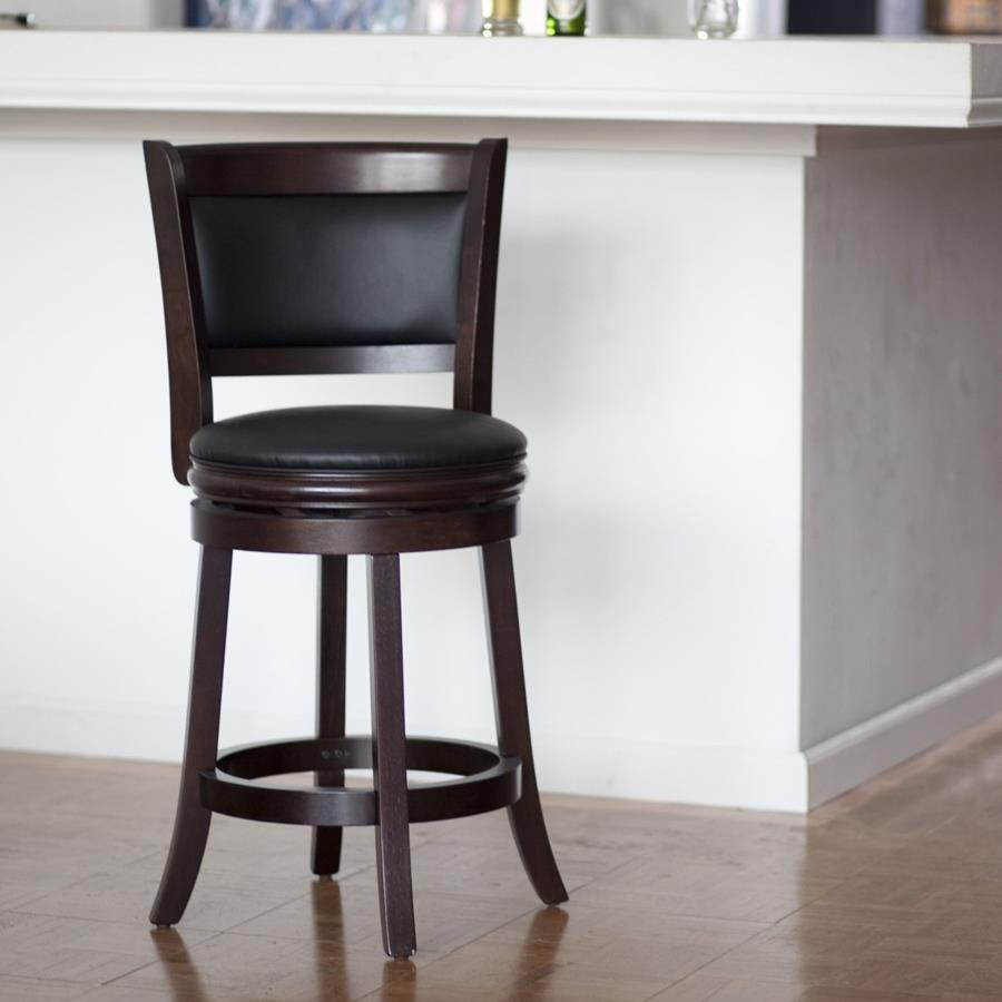 Boraam 48824 Augusta 24 Inch Counter Stool - Cappuccino Finish