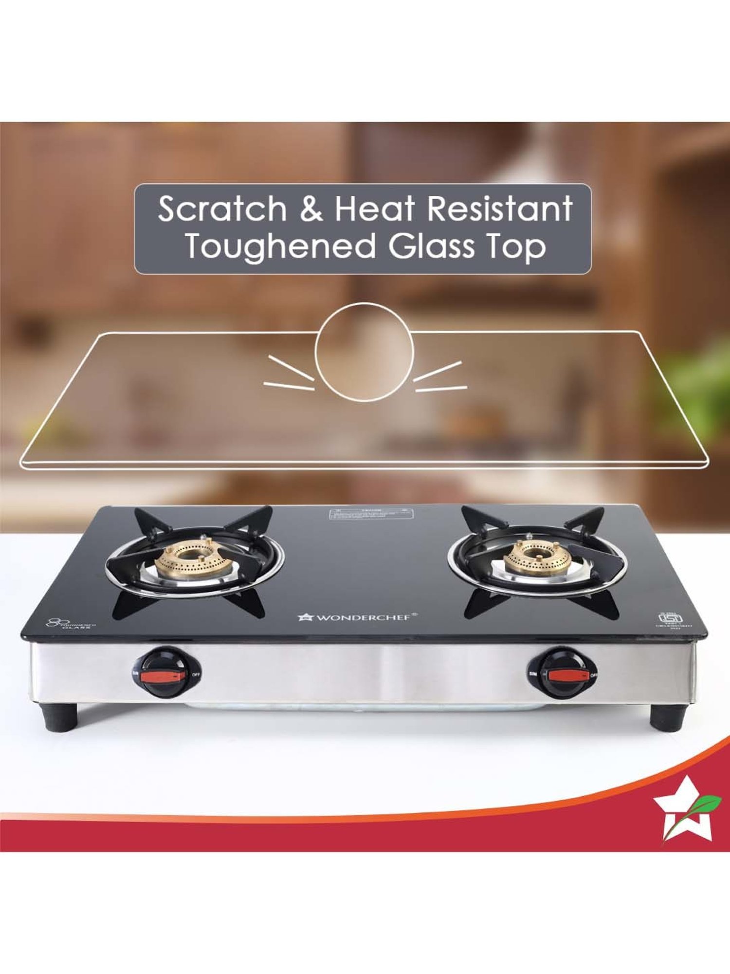 JUDGE Optima Plus Black Glass Induction 1600W Cooktop