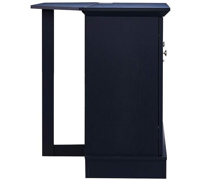 HearthPro Barclay Electric Fireplace Media Cabinet in Black Oak - SP5976