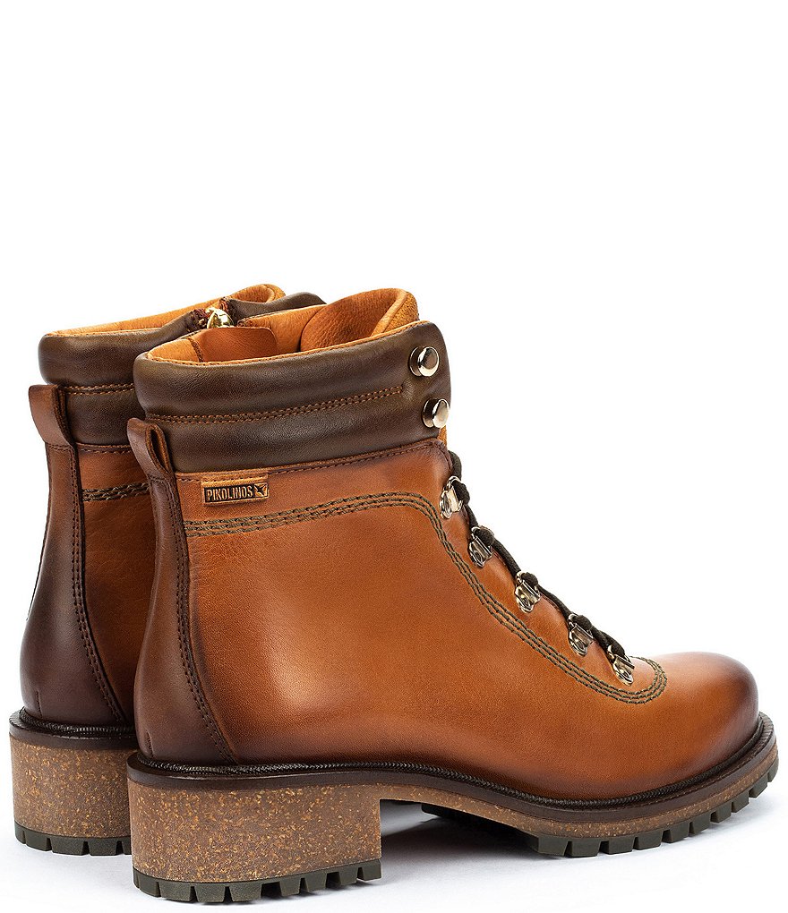 Pikolinos Aspe W9Z Leather Lace-Up Hiker Booties