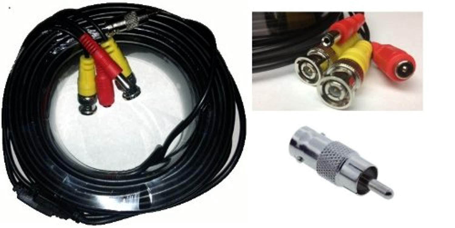 ACELEVEL PREMIUM QUALITY 60FT VIDEO AND POWER CABLE FOR LOREX CCTV CAMERAS