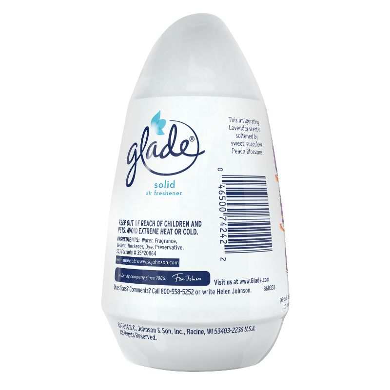 Glade Lavender & Peach Blossom Solid Air Freshener - 6oz
