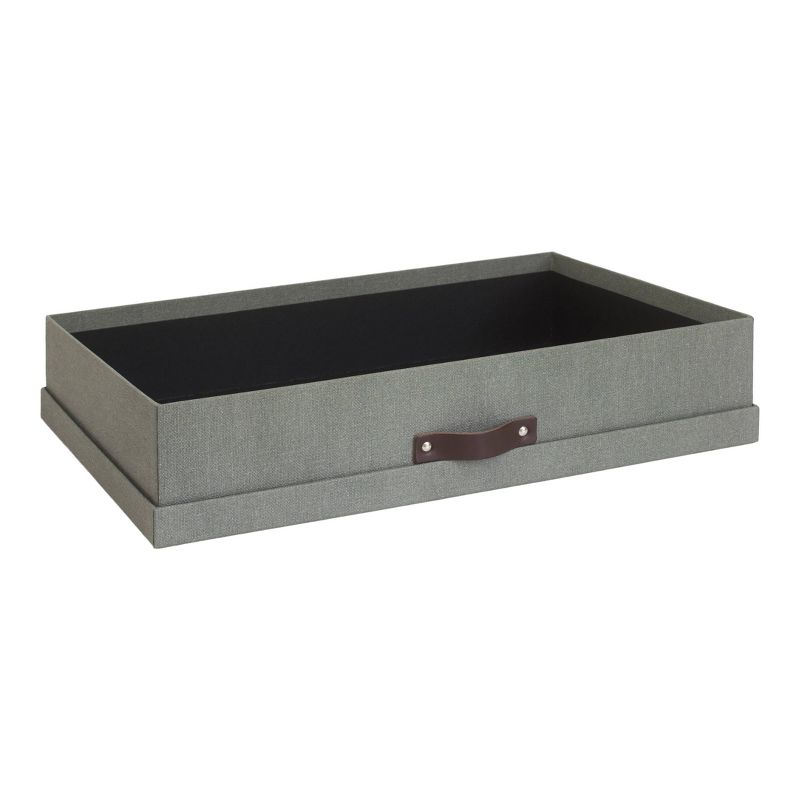Sverker Canvas Document Box Gray - Bigso Box of Sweden