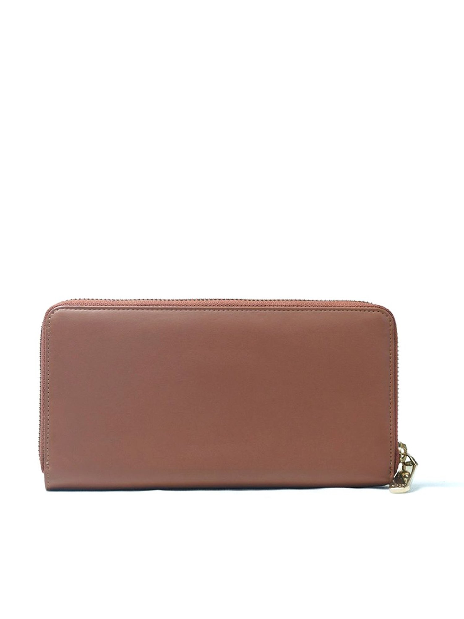 RI2K London Tan Leather Zip around Wallet
