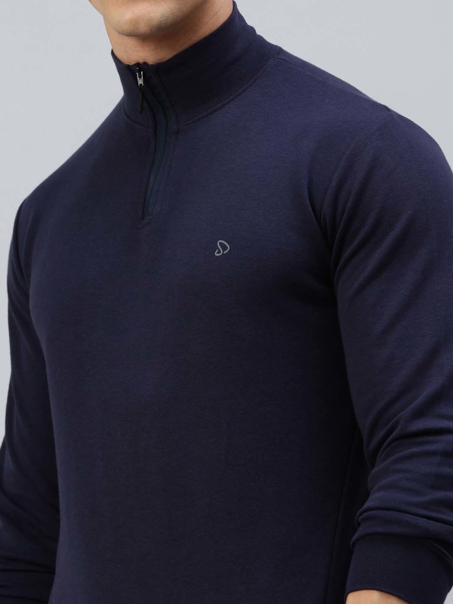 Sporto Navy Regular Fit T-Shirt
