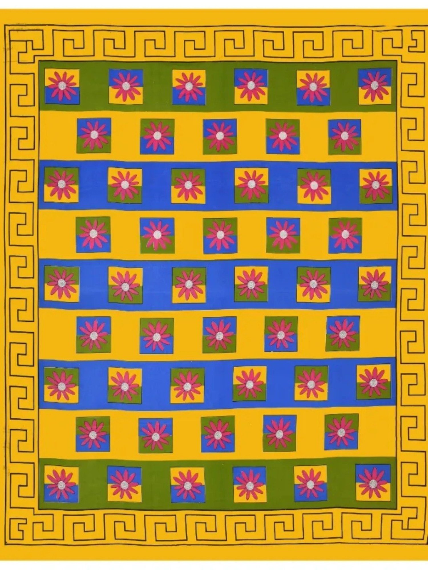 Living Roots Printed Yellow 240 TC Cotton Bedsheet with 2 Pillow Covers