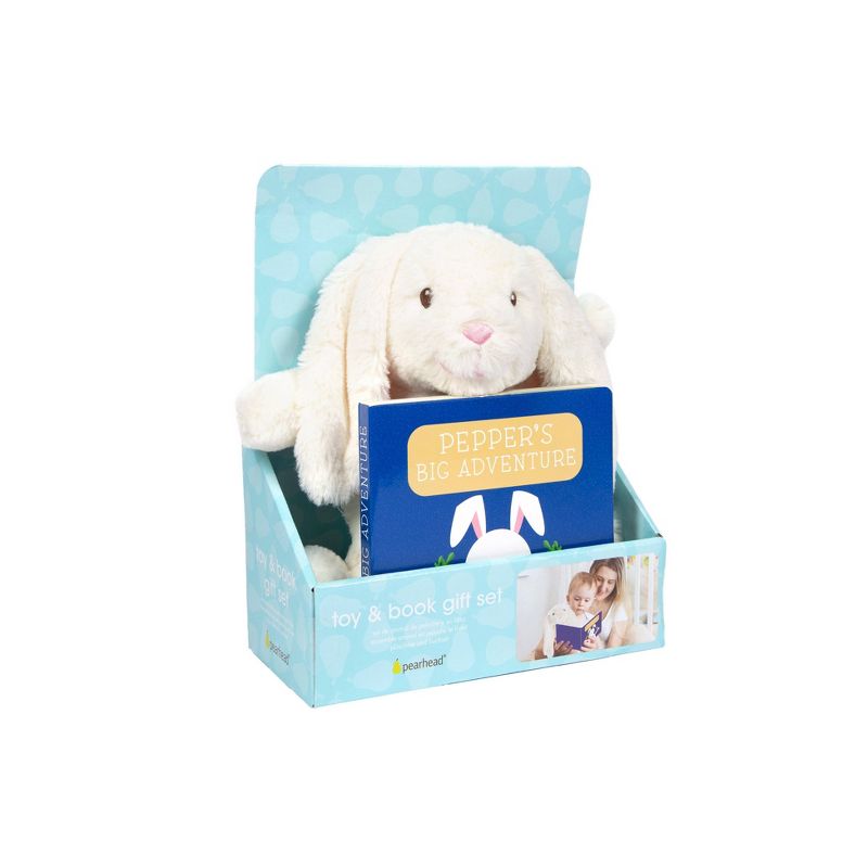 Pearhead Bunny Plush and Book Set 2pk