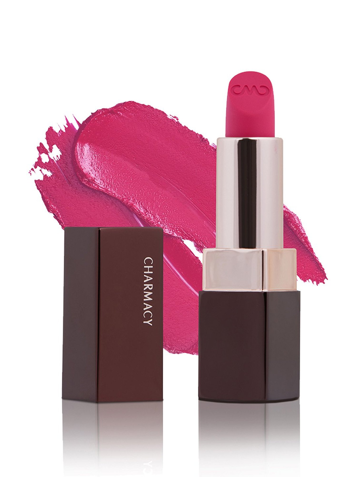 CHARMACY Milano Soft Satin Matte Lipstick Fiery Rose 53 - 3.8 gm