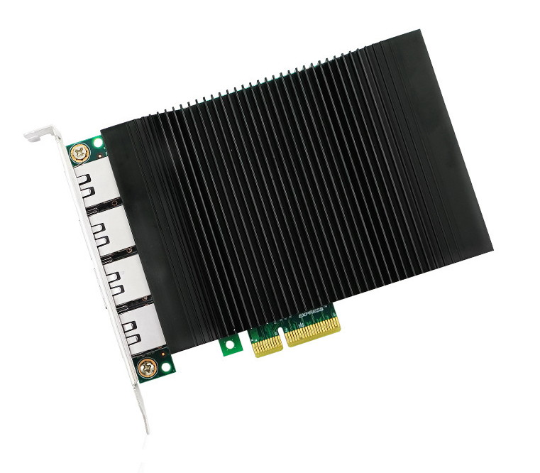KINGZONE PCI E Gigabit Four Port Network Card High Speed Ethernet Industrial Desktop Computer With Built-In Intel I350 Chip