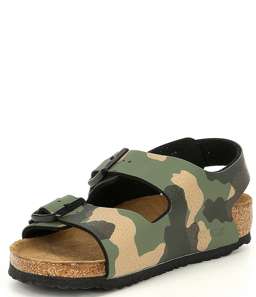 Birkenstock Kids' Milano Birko Flor&reg; Backstrap Camo Sandals (Youth)