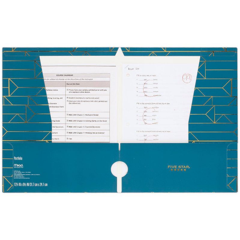 Metallic Geo Portfolio Linear - Five Star