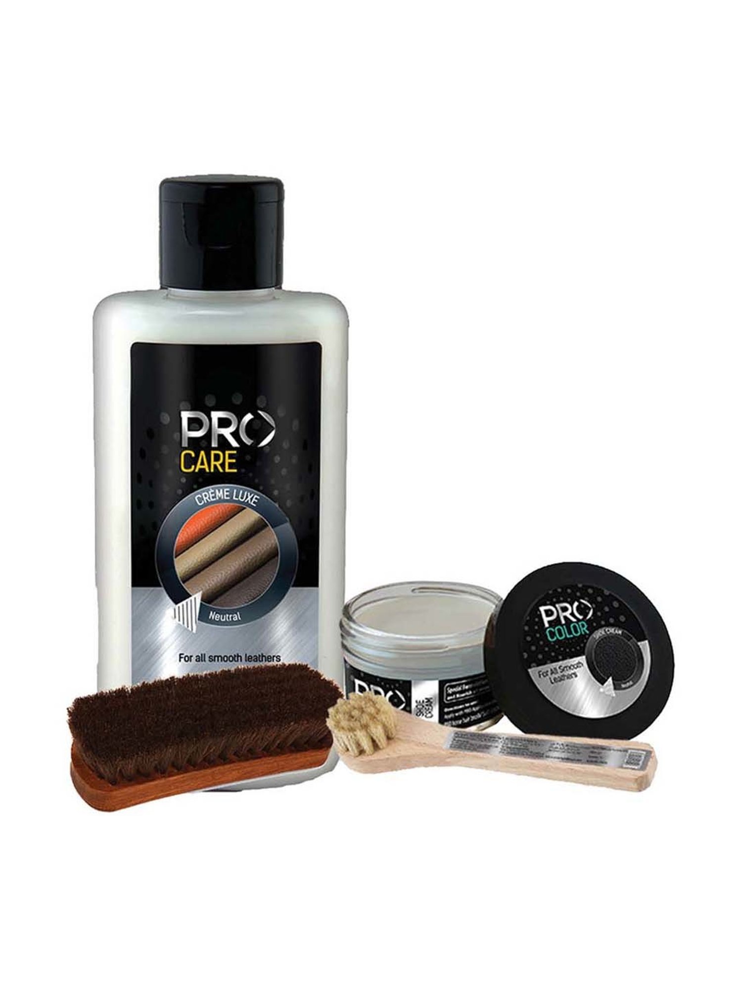 Pro Multicoloured Complete Leather Shoe Care (Pack of 4)