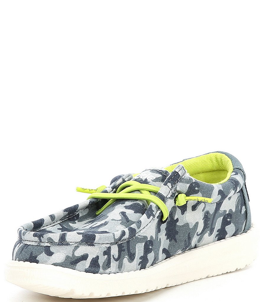 Hey Dude Boys' Wally Camodino Washable Slip-Ons (Youth)