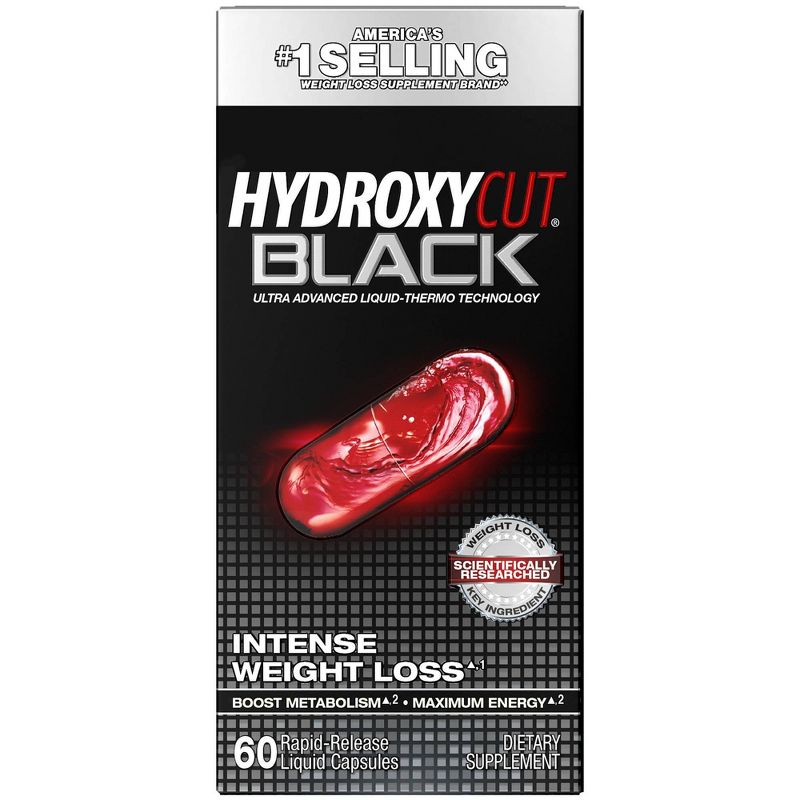 Hydroxycut Black Weight Loss Capsules - 60ct