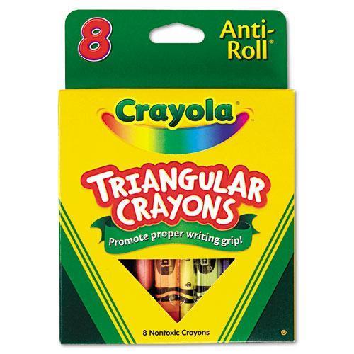 Crayola Triangular Crayons 8 Colors/Box 524008