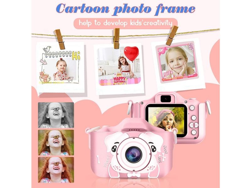 Kids Camera for Girls Boys, Kids Selfie Camera, Children's Camera 20.0MP HD Digital Video Camera for Children, Dual Camera Camcorder, 2.0 Inch IPS Screen, Great for 3-17 Y