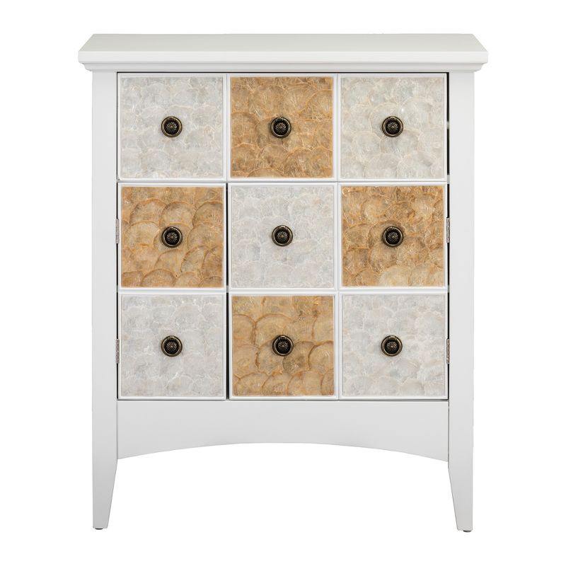 32" Durdle Accent Cabinet White - Elegant Home Fashions