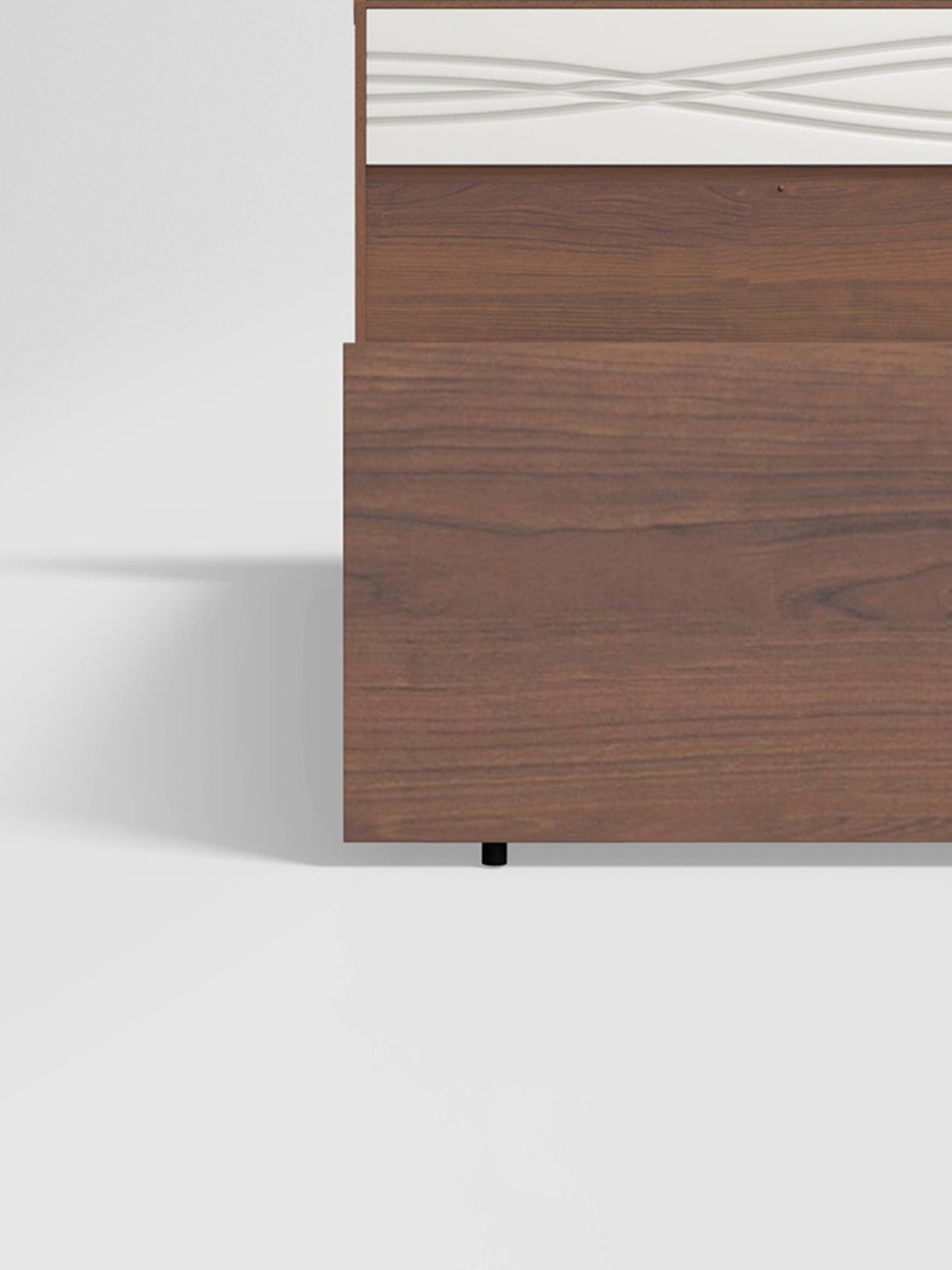 Godrej Interio Casablanca V2 Walnut Engineered Wood King Bed