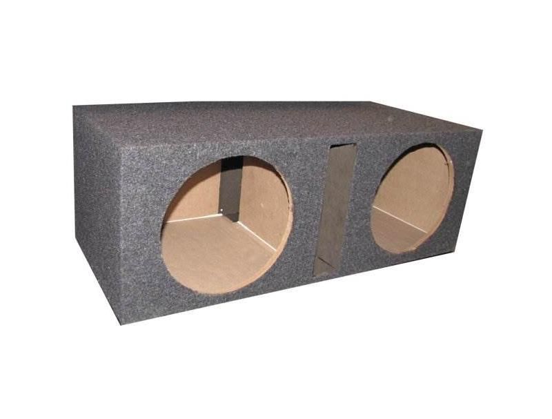 QPower QBASS10 Dual 10" Vented Port Subwoofer Sub Box Enclosure 32 x 12 x 14.5