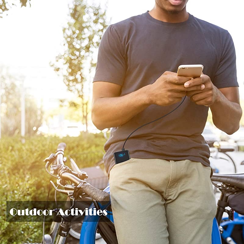 Battery Pack 5V 26800mAh Portable Charger Power Bank with Dual outlets & LCD Display,External Battery Phone Charger Compatible with iPhone,Samsung,Smartphone and More.(USB C for Input ONLY)