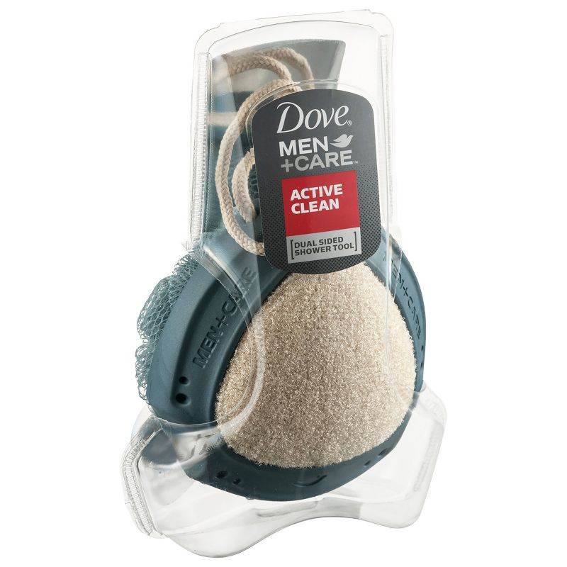 Dove Men+Care Active Clean Dual-Sided Body Wash Shower Tool