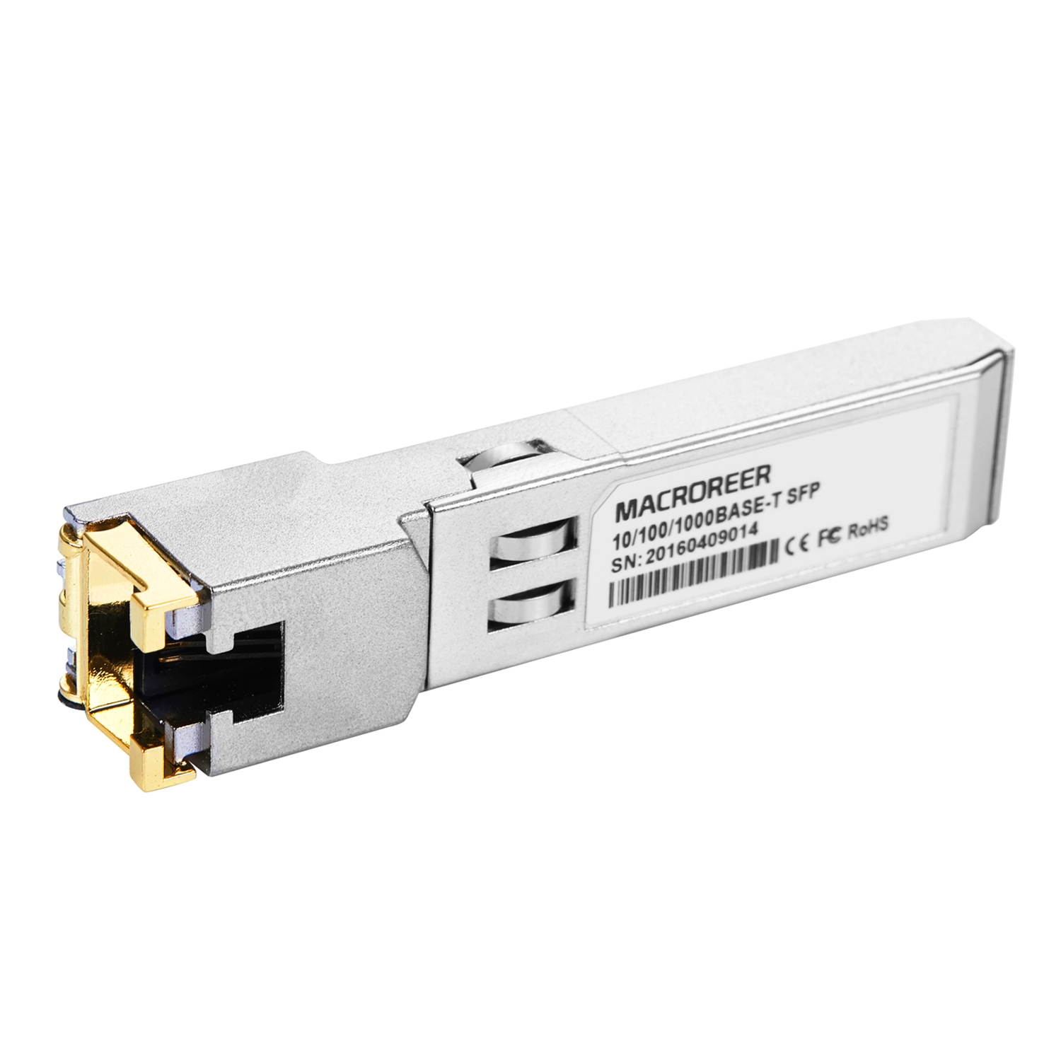 Macroreer Fiber Optic Transceiver Force10 Compatible GP-SFP2-1T Gigabit RJ45 Copper SFP Transceiver Module Mini-GBIC 1000Base-T SFP