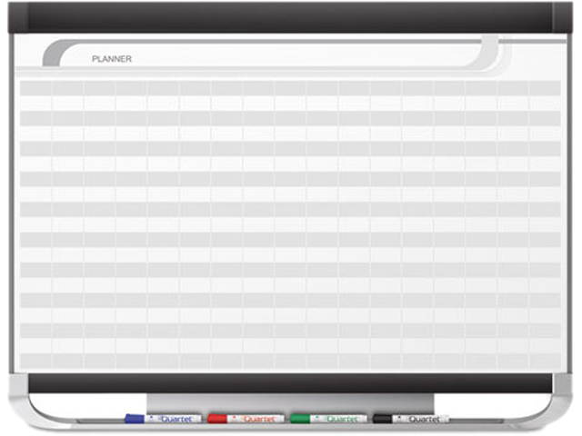 Quartet PP1243P2 Prestige 2 Magnetic DuraMax Planning System. 1 x 2 Grid, 48 x 36, Graphite, 1 Each
