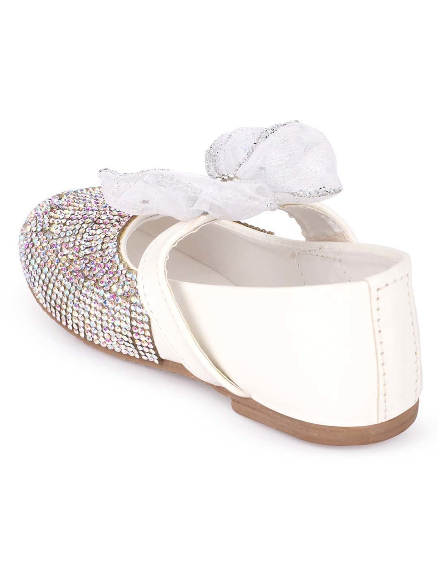 Minesole Kids White Mary Jane Shoes