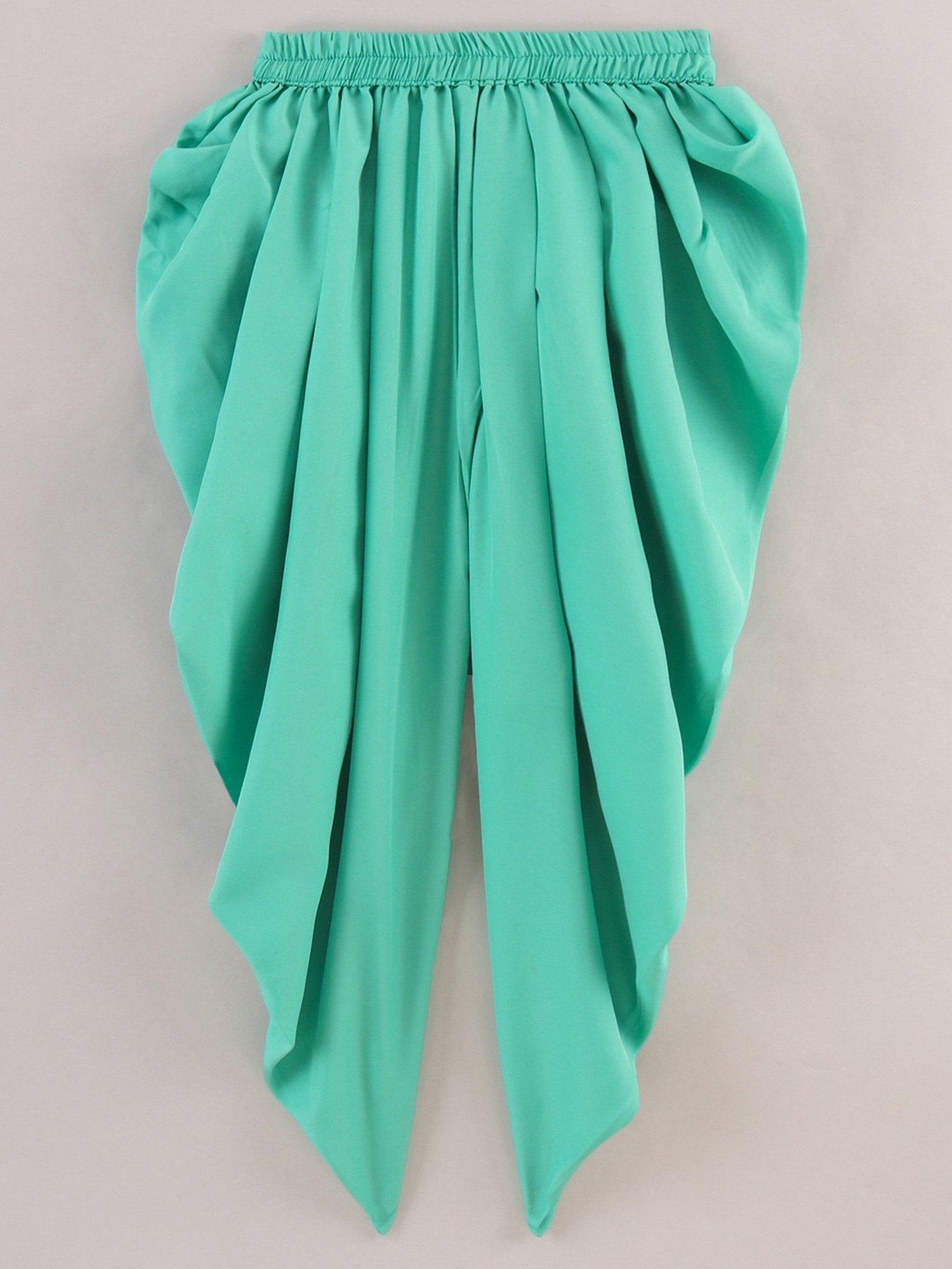 TWISHA Kids Black & Sea Green Printed Top with Dhoti