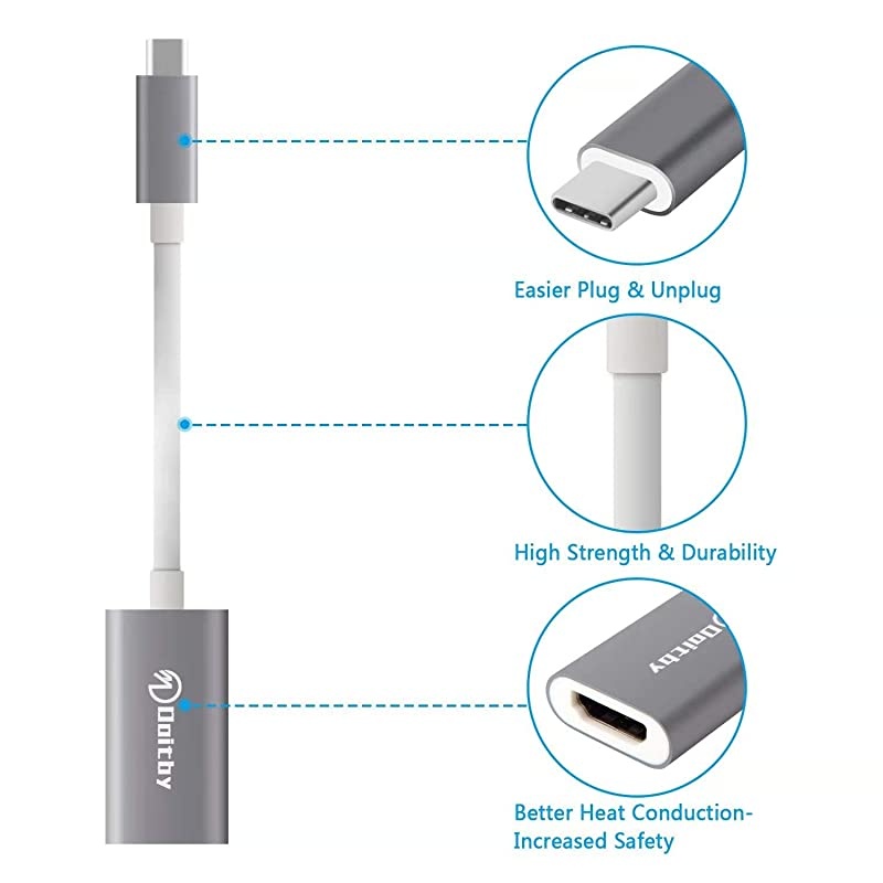 USB C to HDMI Adapter 4K Aluminum USB C HDMI Adapter Compatible with MacBook ProSamsung S20S10S9S8 iMacMacBook Air DELL XPS Surface Book Pixelbook and More Thunderbolt 3 Compatible