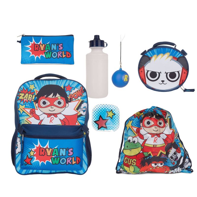 Ryan's World 16" Kids' Backpack Set - 7pc