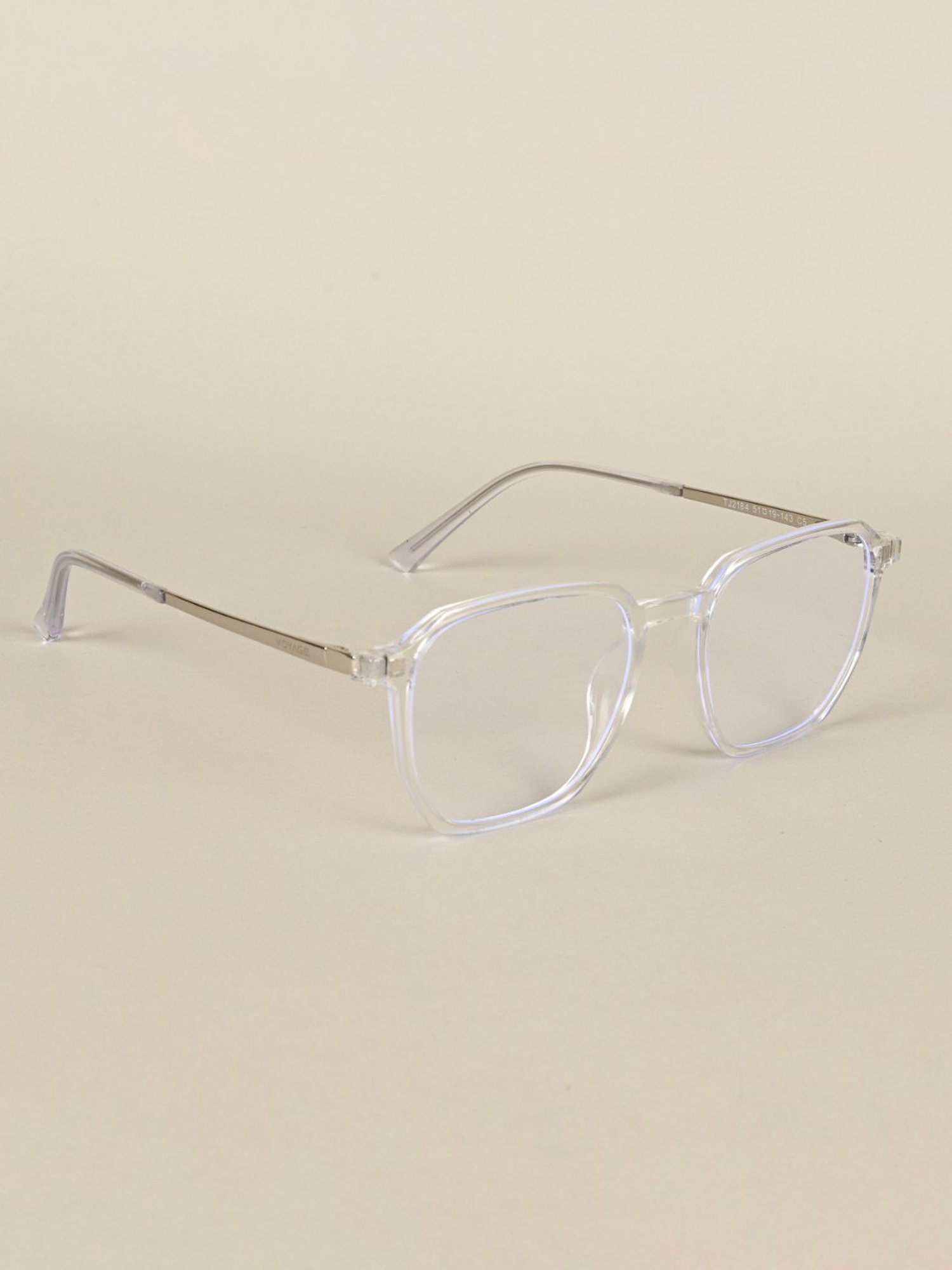 Voyage Clear Wayfarer UV Protection Unisex Sunglasses