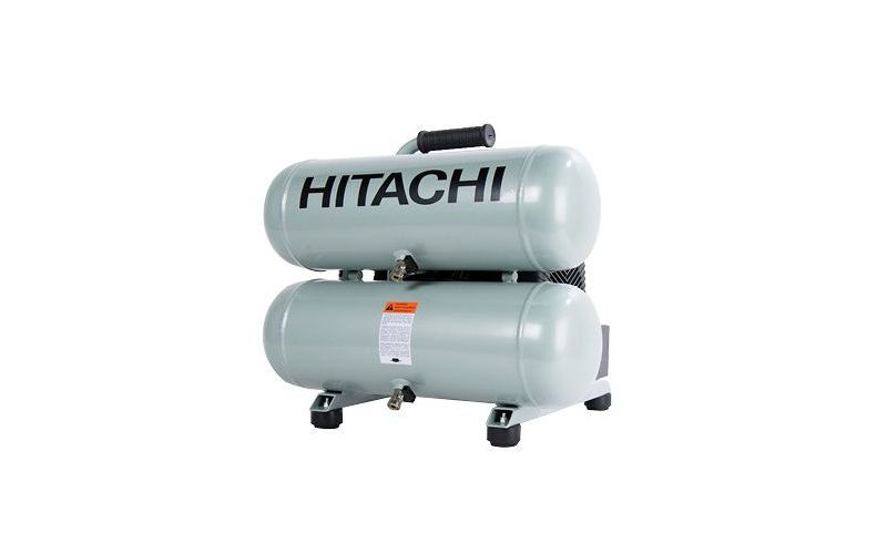 Hitachi EC99S 2 HP 4 Gallon Oil-Lube Twin Stack Air Compressor