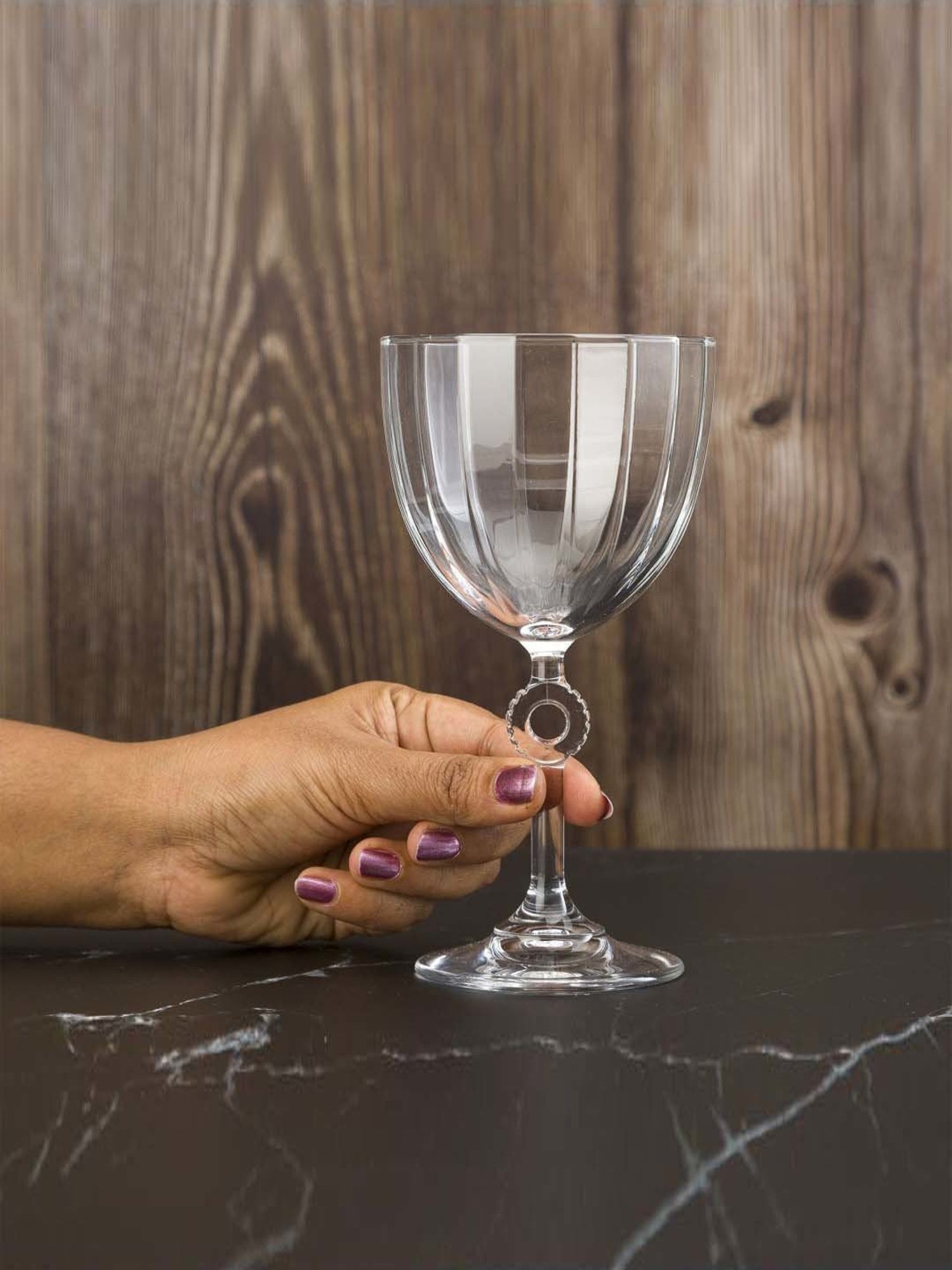 Pasabahce Transparent Amore Red Wine Stem Glasses (0.27 L) - Set of 2