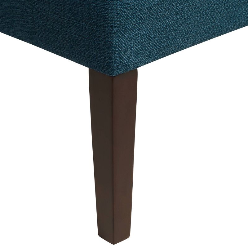 Elm Lane Dixon Blue Fabric Swoop Arm Chair