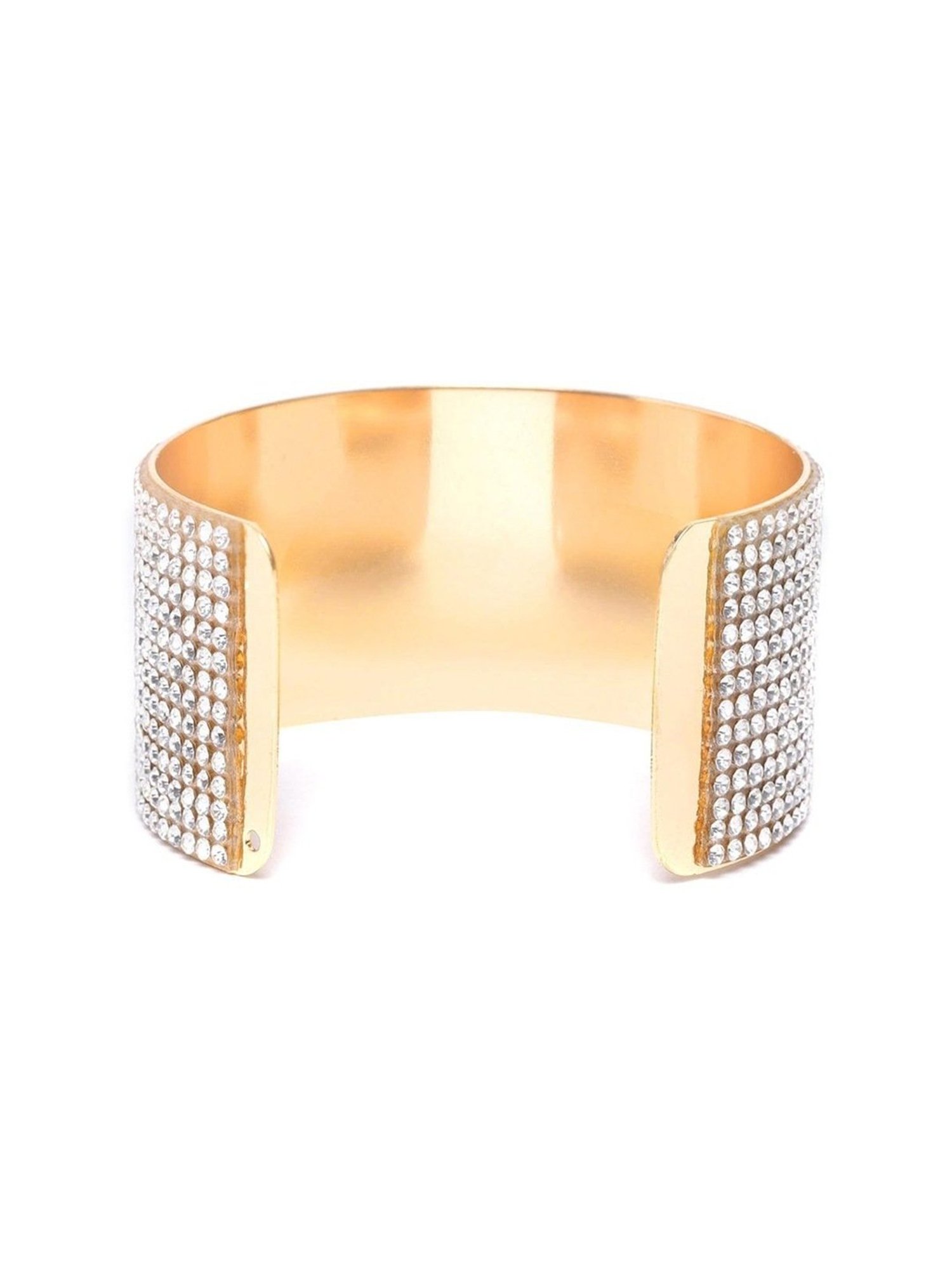 YouBella Stylish Party Wear Jewellery Gold-Plated Cuff Bracelet