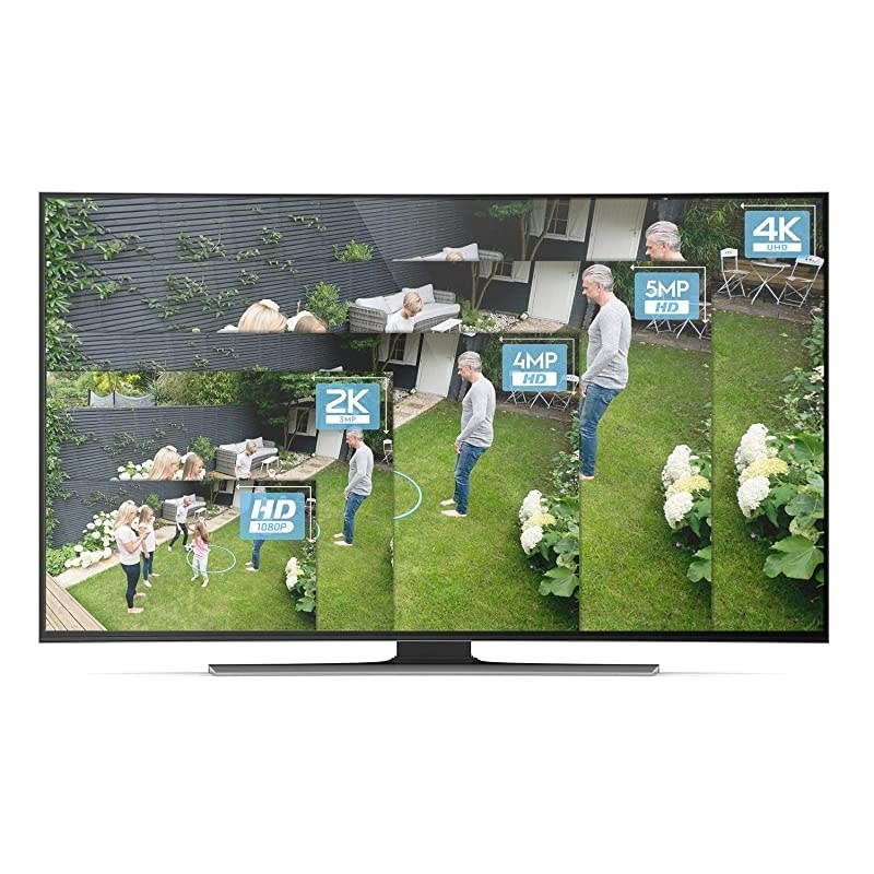 4K NV5216E-8P-3TB (16CH 1080P/3MP/4MP/5MP/6MP/4K/12MP) Network Video Recorder (8-Port PoE) - Supports up to 16 x 4K IP Cameras, Pre-Installed 3TB Hard Drive